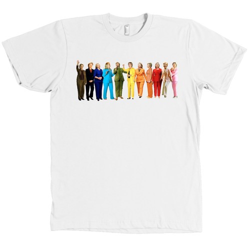 Hillary Clinton Pantsuit Rainbow Shirt 
