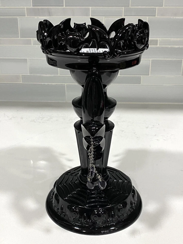 Candelabro de murciélago negro púrpura Halloween Bath & Body Works soporte pedestal de velas Foto 2 de 4