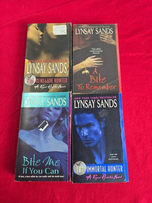 Lynsay Sands Lot of 4 books Paperbacks A bite to Remember Bite Me if You can