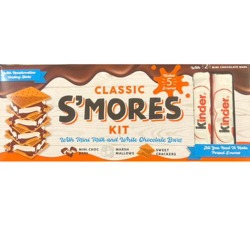 Classic S'mores Kit with 2 Mini Kinder Bars 136g - Afbeelding 1 van 2