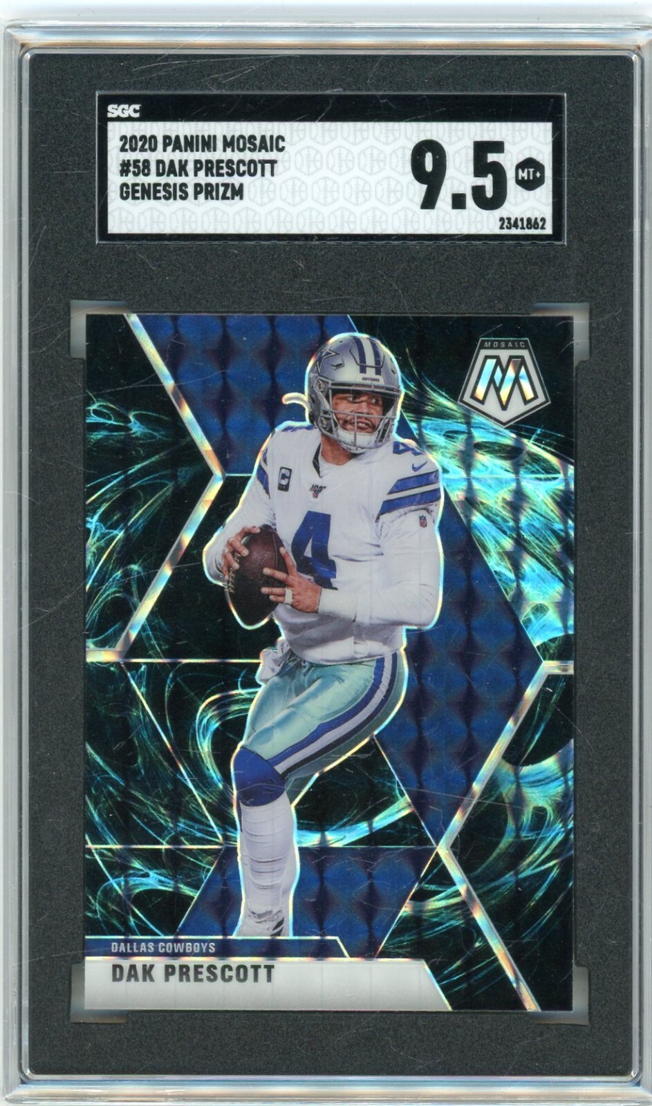 2020 Panini Mosaic #58 DAK PRESCOTT Genesis Prim - SGC 9.5