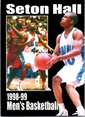 Seton Hall University 1998-99 Men's Basketball Pocket Schedule Card First Union