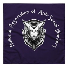"Anti-Social Worker" Bandana Funny Parody Mental Health Therapist Clinician