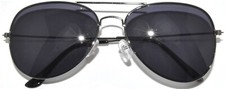 AVIATOR SUNGLASSES GUN METAL FRAME SMOKE LENS FOR MEN WOMEN SHADES UV400
