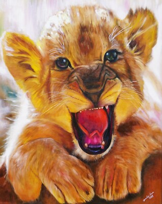  ''Löwe''  Öl auf Leinwand 80x100cm