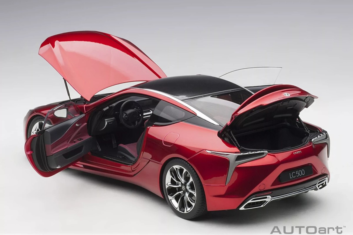 1:18 LEXUS LC 500 (RADIANT RED METALLIC/DARK ROSE INTERIOR 1:18 LEXUS LC 500 (RADIANT RED METALLIC/DARK ROSE INTERIOR
