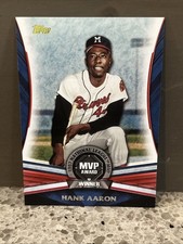 2017 Topps Update MLB MVP Award Red 19/25 Hank Aaron #MVP-30 HOF 🔥🔥