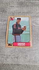 1987 Topps Chuck Finley Rookie #446 NR-MT Baseball Card. rookie card picture