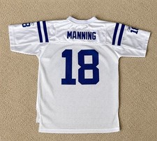 Indianapolis Colts 18 Peyton Manning Reebok NFL Equipment Jersey Youth Large