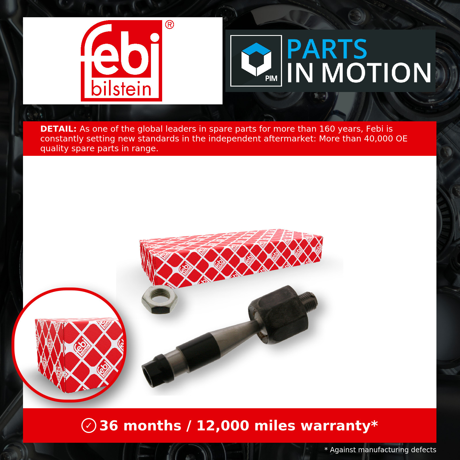 2x ✅Fits FEBI FE38854 Inner Tie Rod FE38854 febi Bilstein are a pion ⭐UK Seller⭐ - Image 3