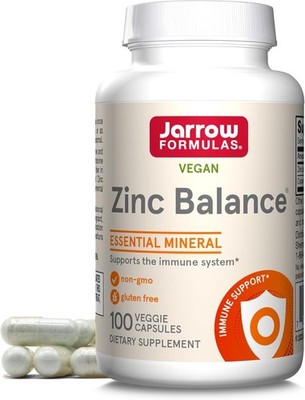 Jarrow  Zinc Balance 15 Mg w/Copper 1 Mg Immune Support 100 Caps New Sealed