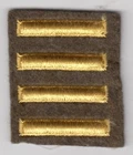WW2 Army Military Overseas Service Stripes Sleeve Hash Mark Patch Insignia 4 Bar