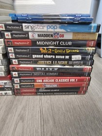 Playstation Lot Games, Console, Cables, Controllers-As Is 