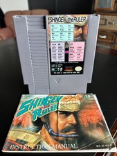 Shingen the Ruler Nintendo NES Video Game Pak Cartridge + Manual
