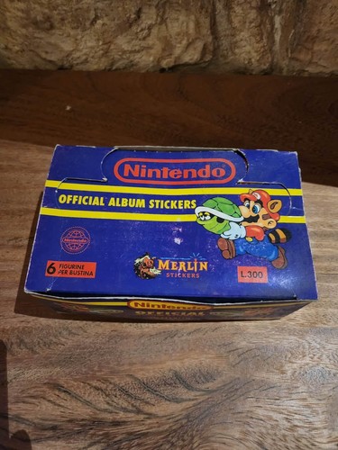Nintendo merlin official sticker box contain 100 packs