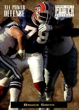1993 Pro Set Power #APD5 Bruce Smith All-Power Defense Gold
