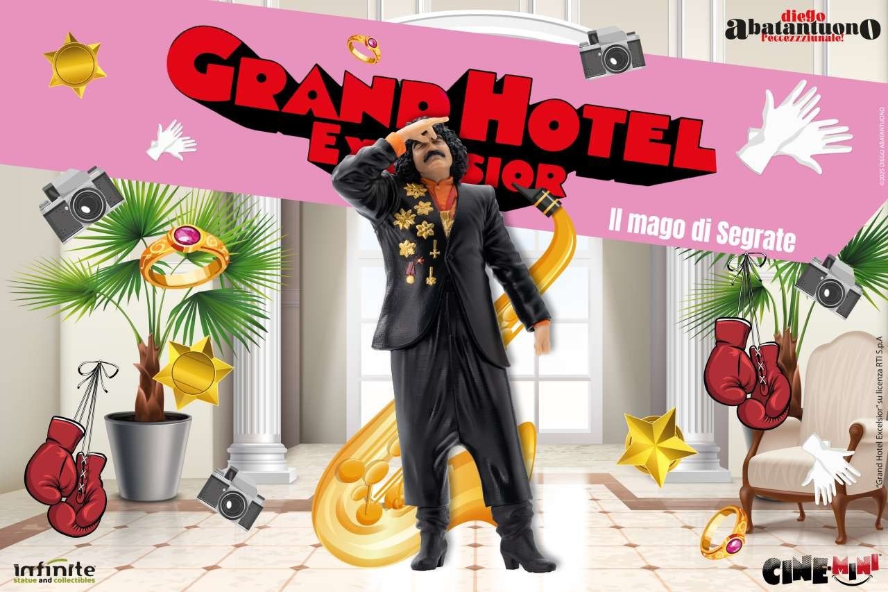 Grand Hotel Excelsior Diego Abatantuono Mago Di Segrate Cinemini Infinite Statue