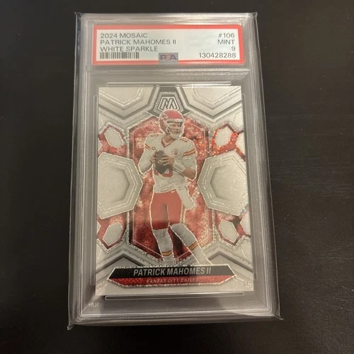 2024 Panini Mosaic - Patrick Mahomes II #106 White Sparkle Prizm