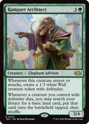 Rampart Architect - Near Mint MTG Commander: Tarkir: Dragonstorm