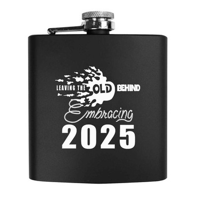 6 Unzen (170 ml) ''Neuanfänge für einen hellen 2025'' Taschen-Hüftkolben (HP00036037)