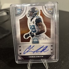 2014 CROWN ROYALE ROOKIE SIGNATURES RETAIL BRONZE CHRIS SMITH AUTO #43/99 