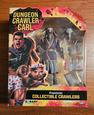 Dungeon Crawler Carl Prepotente Action Figure  In Hand