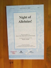 Night Of Alleluias Clark/Harris/Koch Arr Knight Brentwood-Benson 2004 SATB
