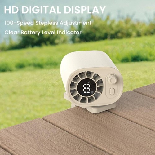 Clip On Fan Designed for Energy Efficiency with 100 Speed Options for Comfort - Photo 5/27