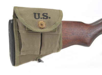 #ad M1 Garand Buttstock Pouch marked JTamp;L 1944 $29.99
