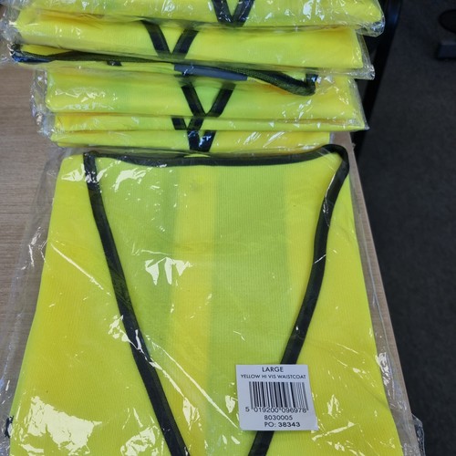 Hi Viz Paket Weste High Vis Safety | GELB XL/L Weste Sichtjacken - Bild 2 von 3