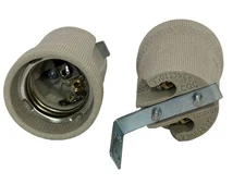 Rebaydo 2pcs F519 E26/E27 Lamp Holder with Mounting Bracket