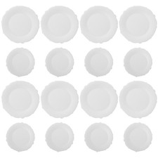  16 Pcs Disposable Paper Dinner Plates Wedding Bulk for Household