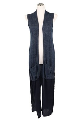 French Connection Damen Weste Gr. 34 (XS) Blau