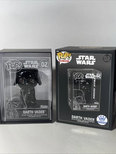Funko Pop! Die-Cast Star Wars Darth Vader Funko Shop Exclusive Figure #02 Open