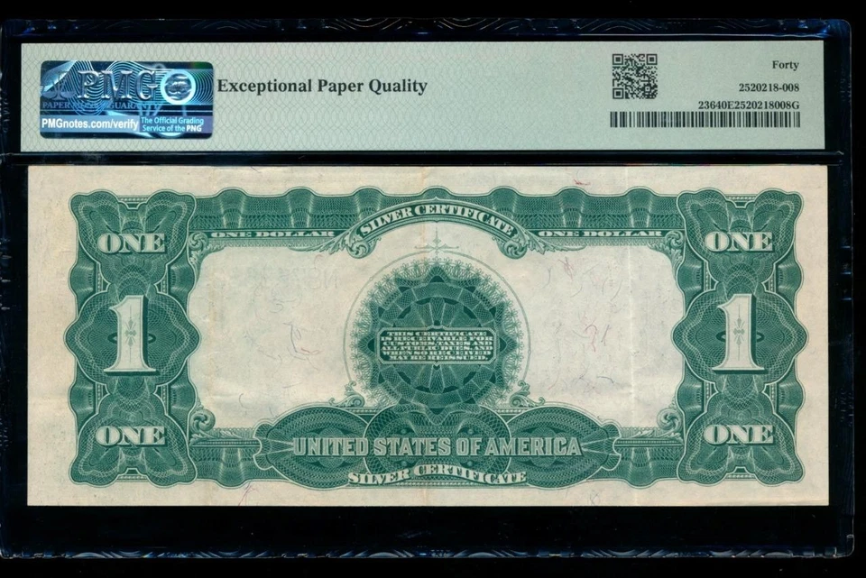 AC Fr 236 1899 $1 Silver Certificate PMG 40 EPQ !!! - Image 2 of 2