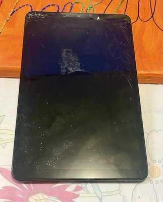 Samsung Tablet black Cracked Screen Portable Device Touchscreen Electronics