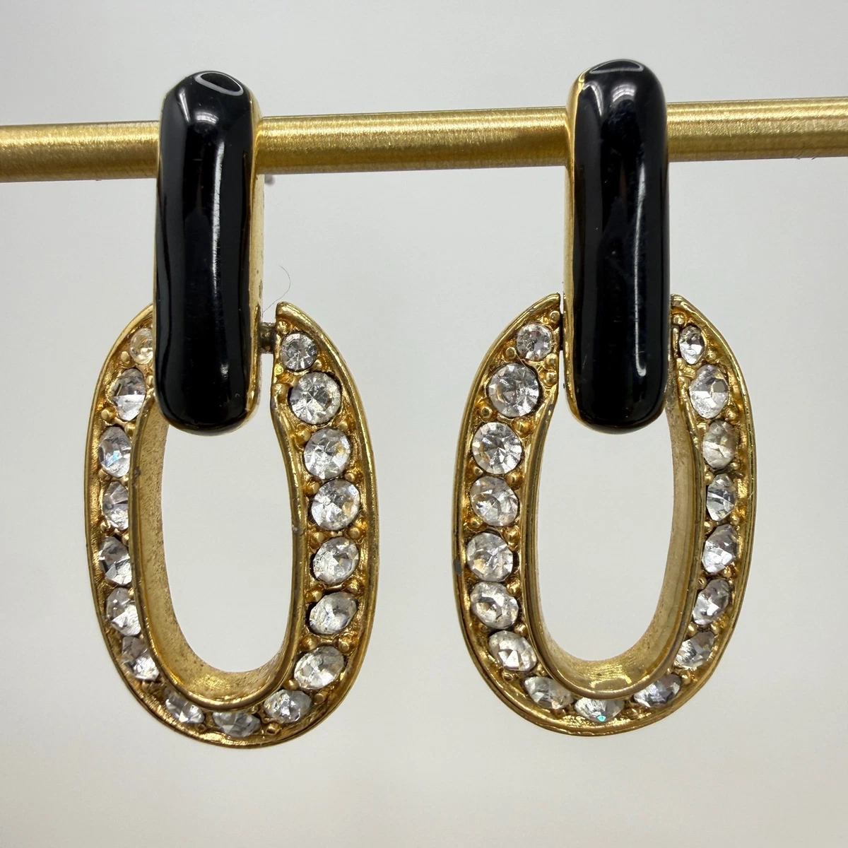 Pendientes Aro Mujer Blancos Con Flores Negras | Joyas Invitadas Y Flamencas