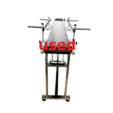 Used 82.6in Length 120W PVC Conveyor with Double Guardrails for Packing Shipping