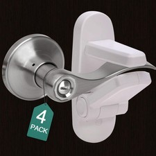 Childproof Door Lever Lock 4 Pack Door Locks for Kids Safety,Preventing Babi...