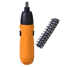 6V Portable Cordless Electric Screwdriver Drill Power + 11Pcs Screwdriver Bit pj