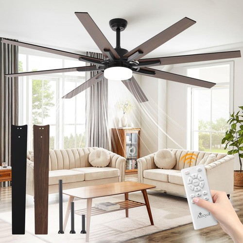 72 inch Large Ceiling Fans with Lights and Remote Indoor/Outdoor Ceiling fan ...