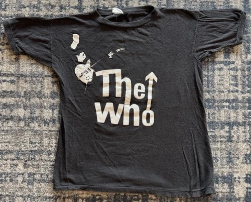 70s The Who Long Live Rock Concert T Shirt Sz S Keit 1970s vintage concert t-shirt, vintage, single stitch, B+ condition