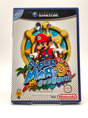 Super Mario Sunshine (Nintendo GameCube) Black Label PAL Complete in Box (CIB)
