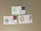 Three Israel SPACE APOLLO 15 special covers with diff pictures