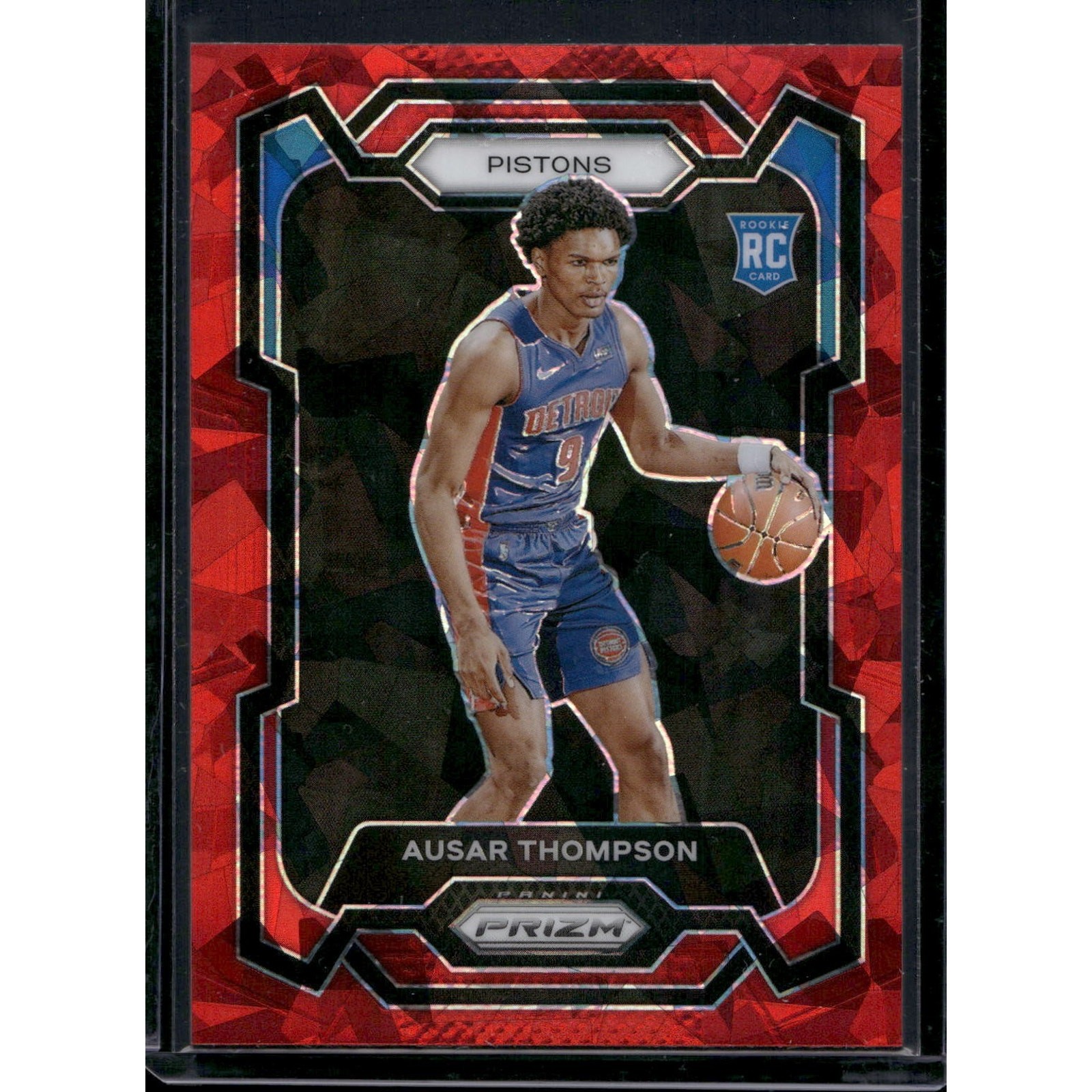 2023-24 Panini Prizm #178 Ausar Thompson Prizms Red Ice