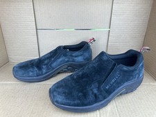 Merrell Jungle Moc Leather Checkered Loop Men's Size 10 J60825 Slip On Midnight