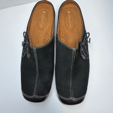 Naturalizer Women s Slip On Black Suede Mule Clogs Sz 9 New