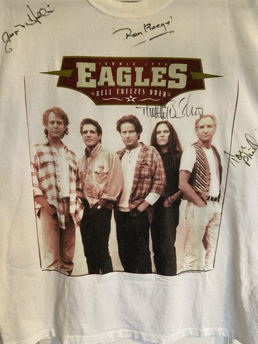 Camisa De Colección Eagles Hell Freezes Over Summer Tour 1994 2XL Firmada NO Autenticada - Imagen 11 de 17
