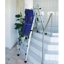 Munk Teleskopleiter Treppenleiter Gelenkleiter Stehleiter 4x5 Sprossen