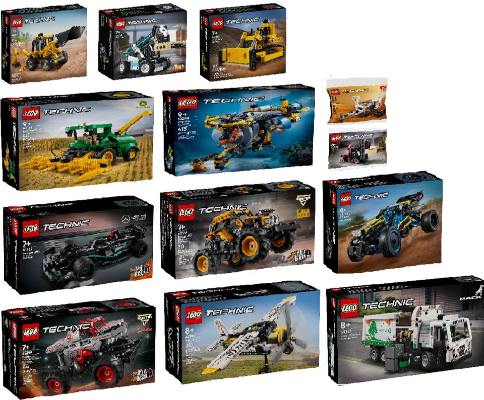 *Auswählen* LEGO® Technic Auto Bagger Porsche Kran Buggy Flugzeug Truck Motorrad - Bild 1 von 1